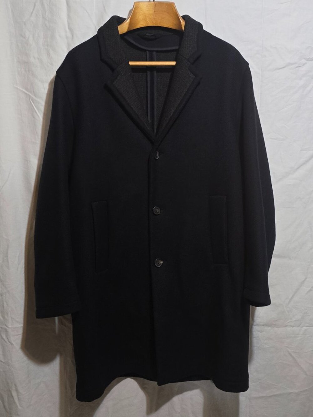 JIL SANDER Made in Italy Men's Wool Cashmere Blend Overcoat - Blue Gray - Sz 44*
